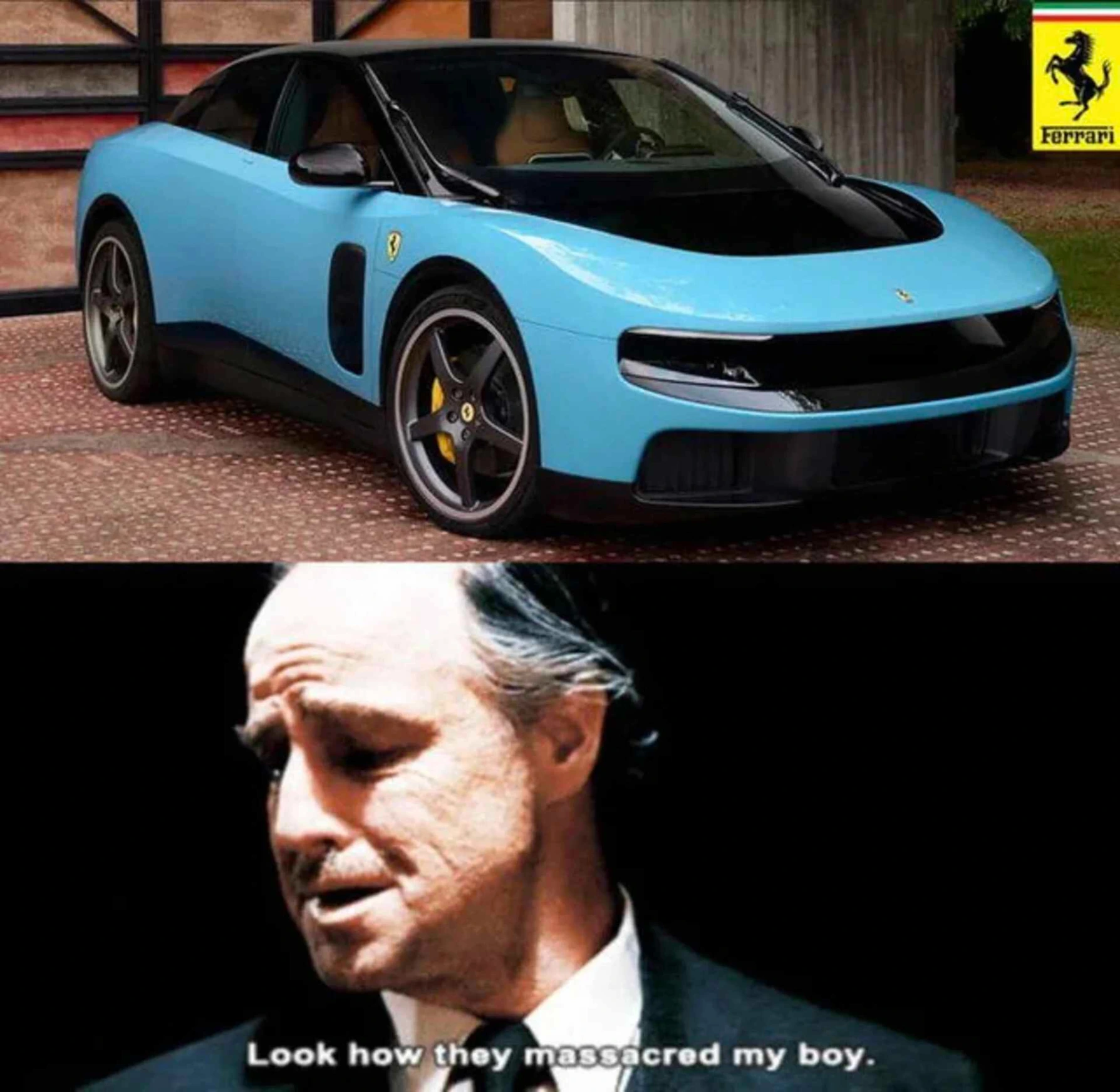 meme ferrari luce